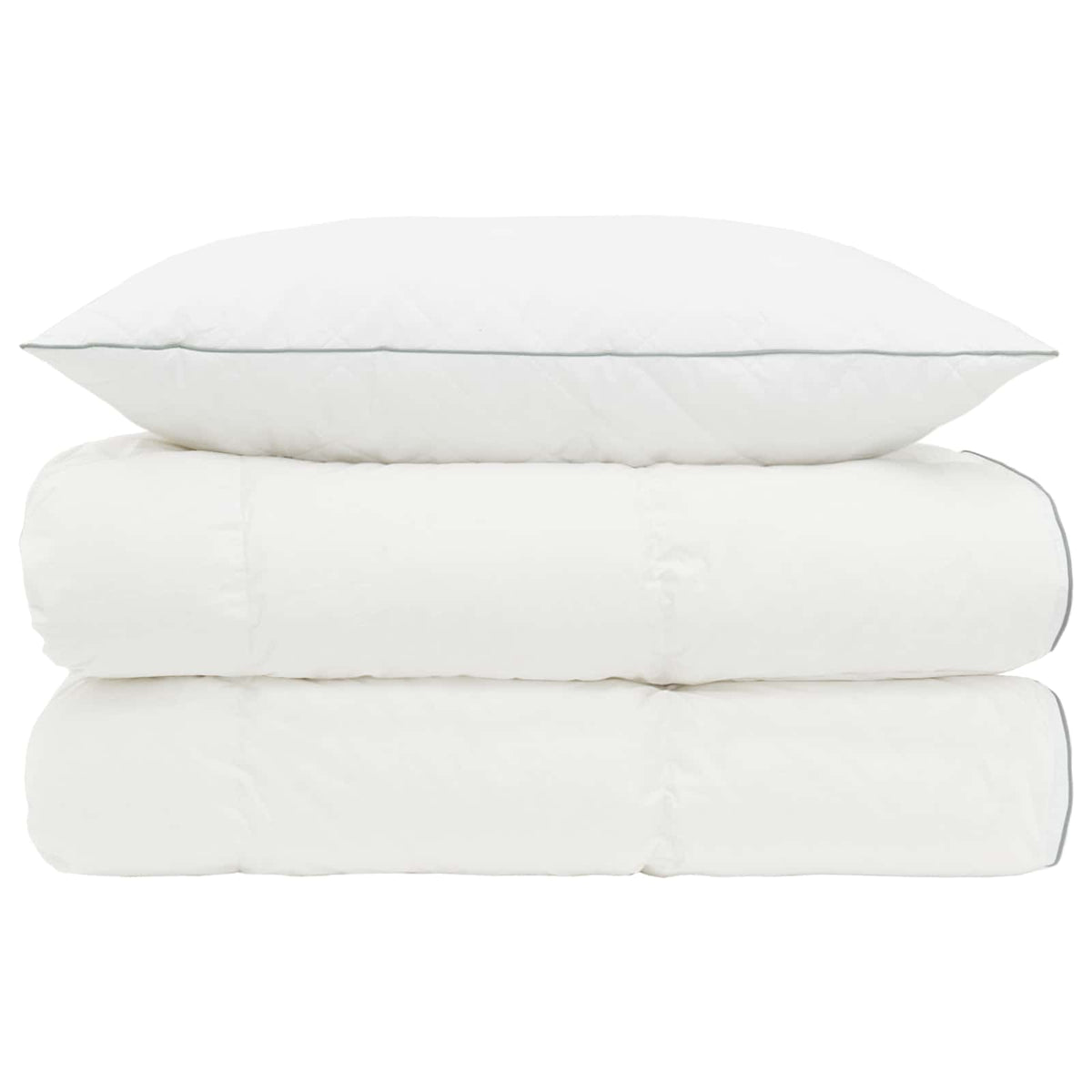 vidaXL 90% Goose Down Duvet Set FULDA 2 pcs 152 x 203 cm All Seasons