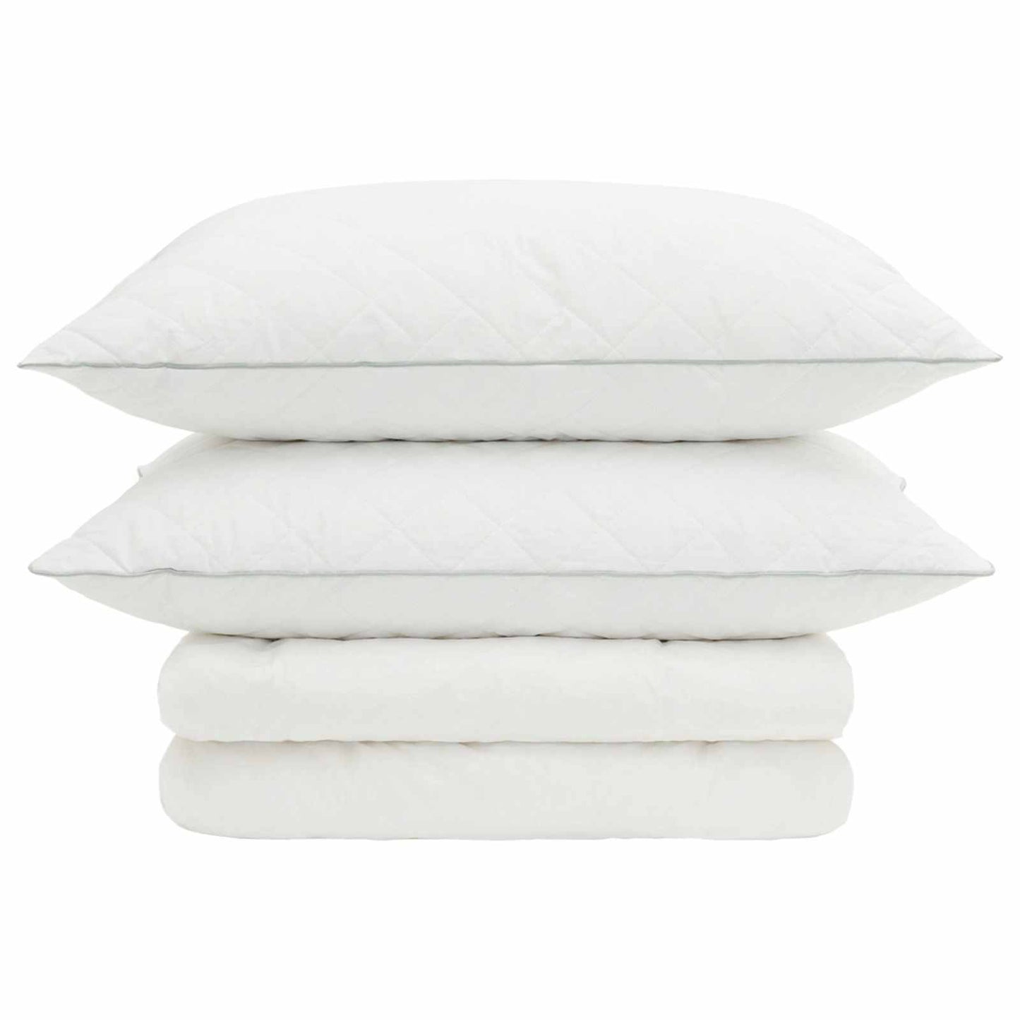 vidaXL 90% Goose Down Duvet Set FULDA 3 pcs 220 x 240 cm Summer White