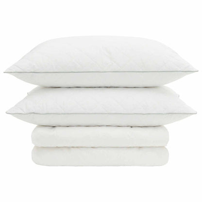 vidaXL 90% Goose Down Duvet Set FULDA 3 pcs 220 x 240 cm Summer White