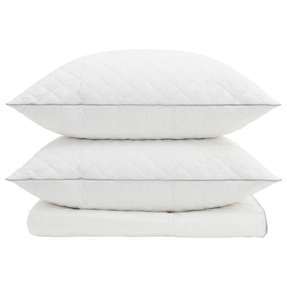 vidaXL 90% Goose Down Duvet Set FULDA 3 pcs 220 x 260 cm Summer White