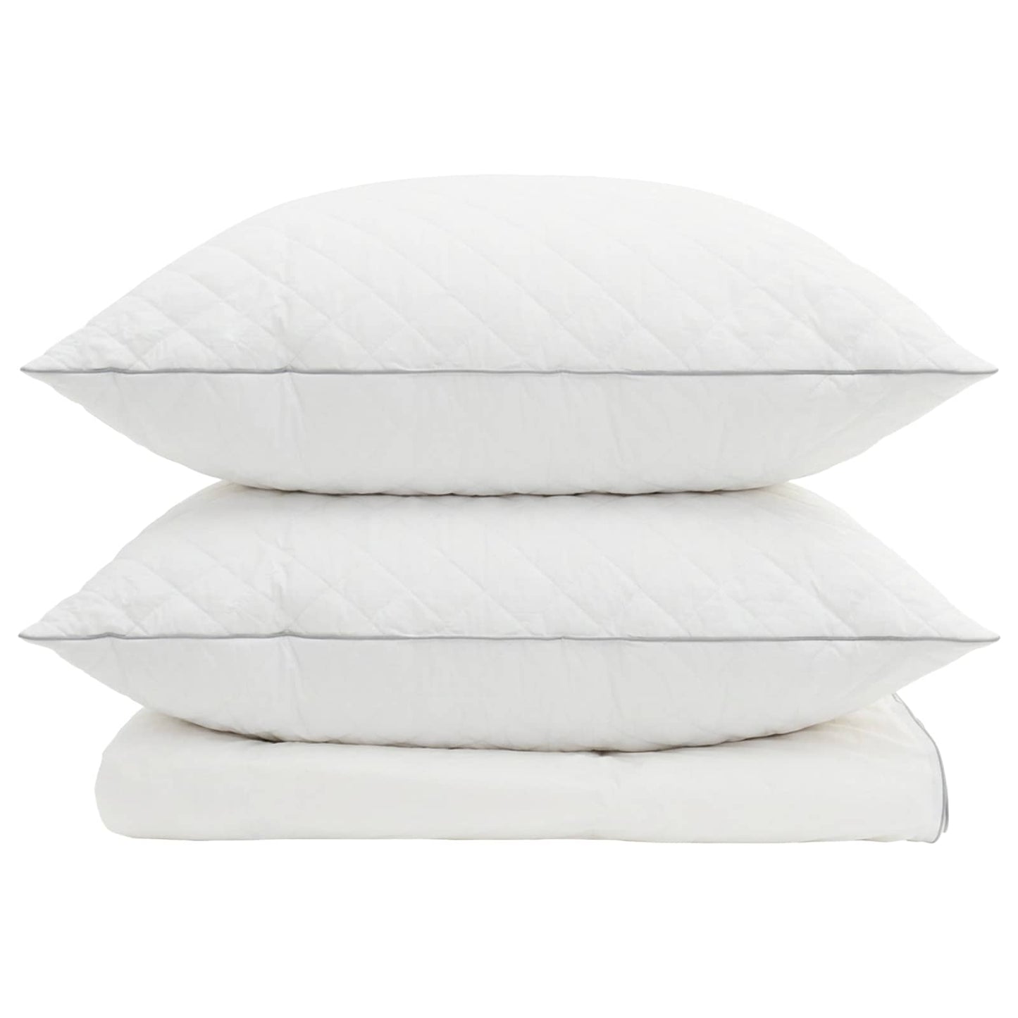 vidaXL 90% Goose Down Duvet Set FULDA 3 pcs 240 x 260 cm Summer White