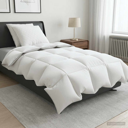 vidaXL 90% Goose Down Duvet Set FULDA 3 pcs 135 x 220 cm All Seasons