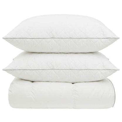 vidaXL 90% Goose Down Duvet Set FULDA 3 pcs 135 x 220 cm All Seasons