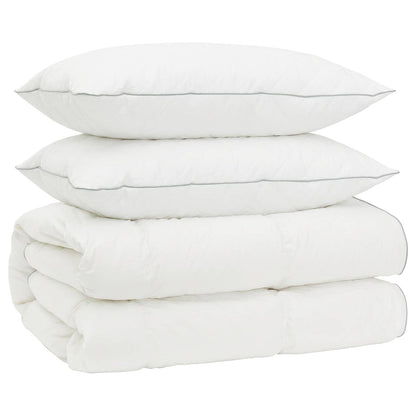 vidaXL 90% Goose Down Duvet Set FULDA 3 pcs 220 x 260 cm All Seasons