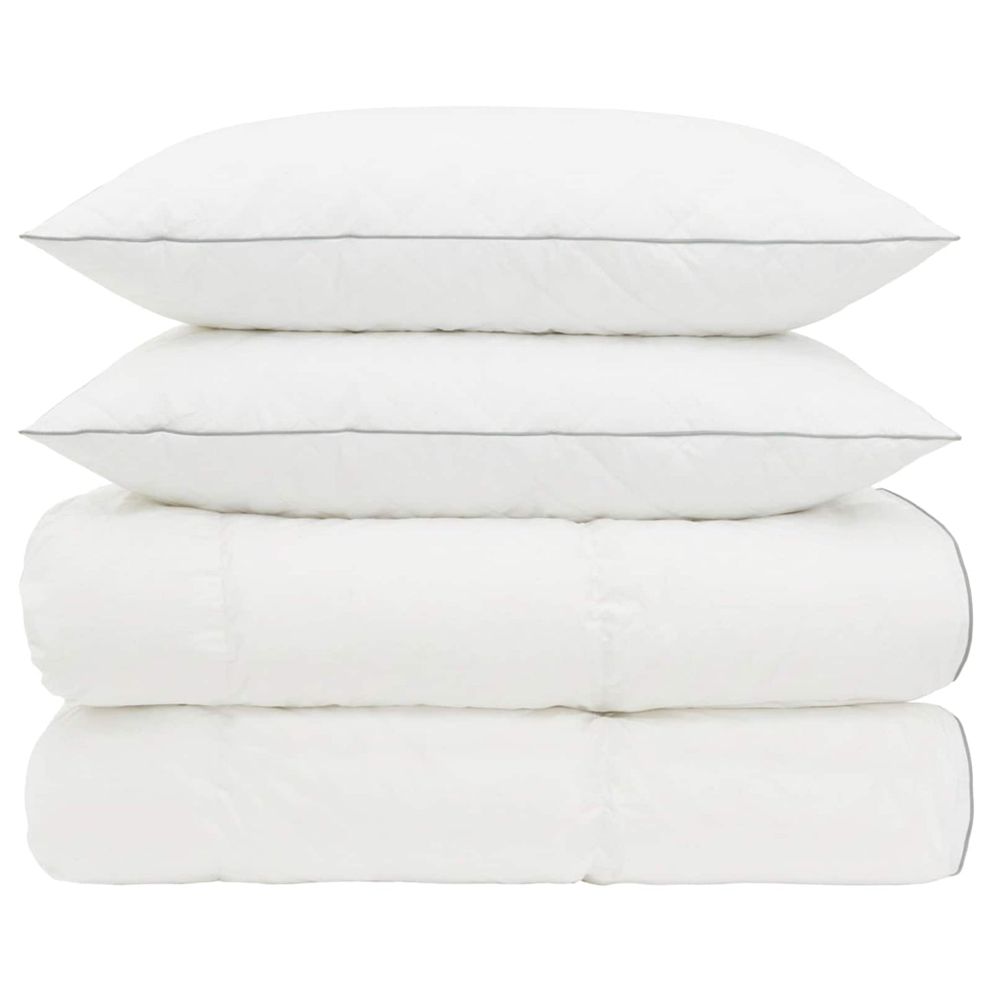 vidaXL 90% Goose Down Duvet Set FULDA 3 pcs 240 x 260 cm All Seasons
