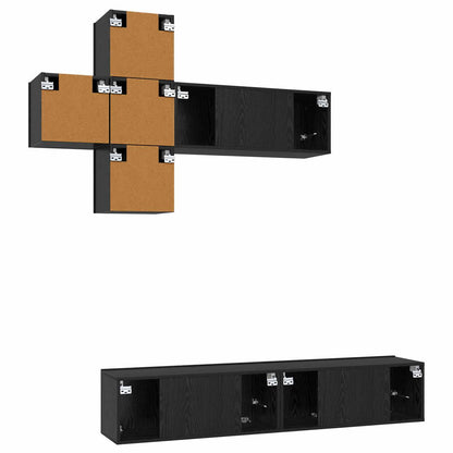 vidaXL TV Cabinet Set Wall-mounted 3 pcs Engineered Wood