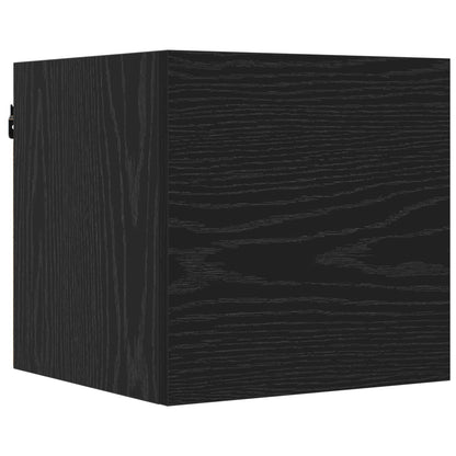 vidaXL TV Cabinet Set 8 pcs 100 x 30 x 30 cm Black Oak Engineered Wood