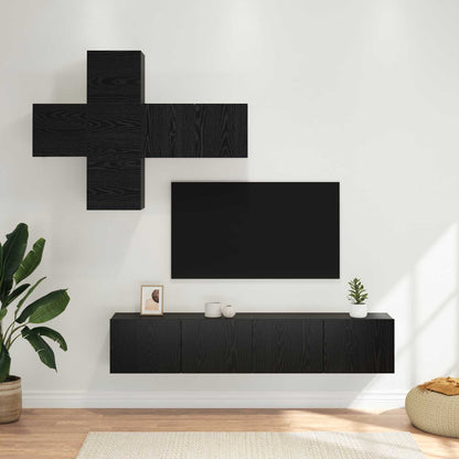 vidaXL TV Cabinet Set Wall-mounted 3 pcs Engineered Wood