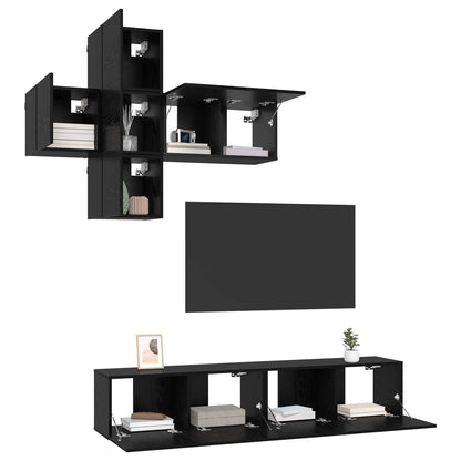 vidaXL TV Cabinet Set Wall-mounted 3 pcs Engineered Wood