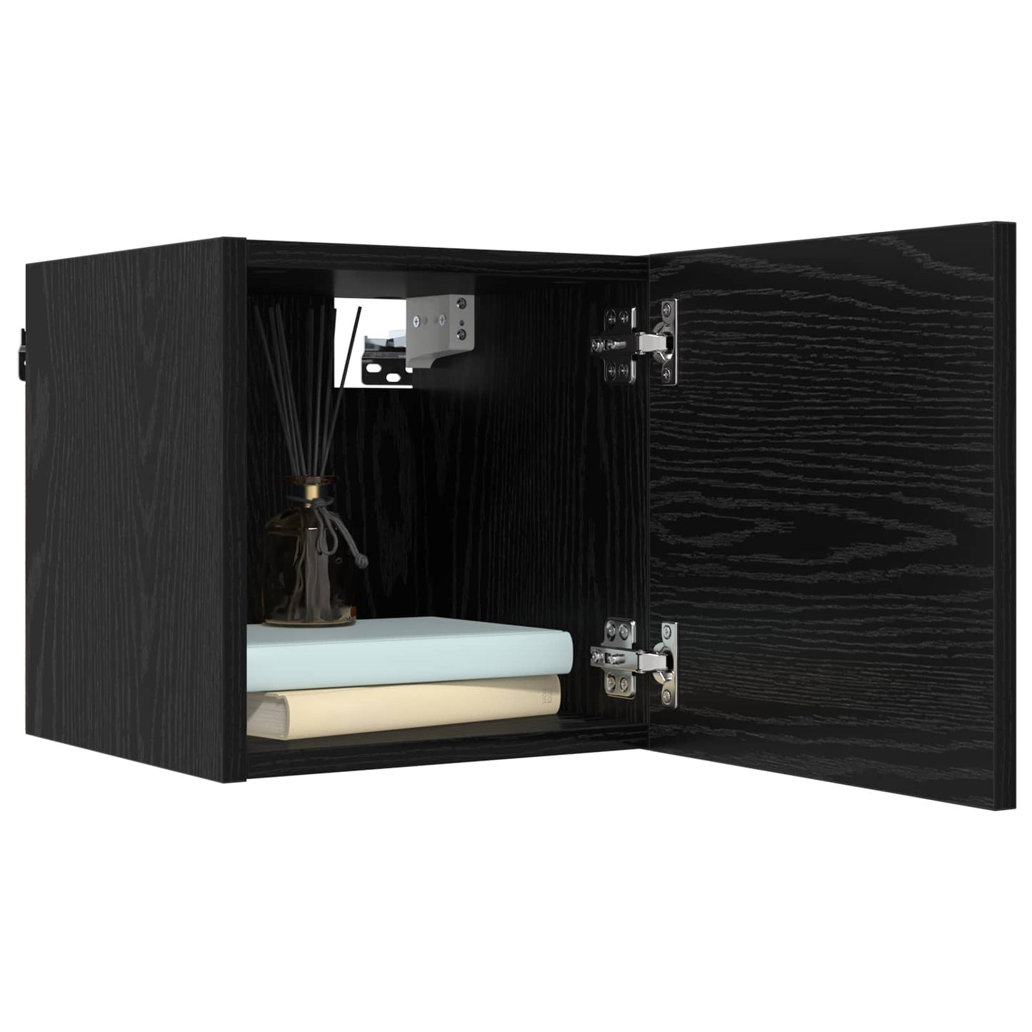 vidaXL TV Cabinet Set 8 pcs 120 x 30 x 30 cm Black Oak Engineered Wood
