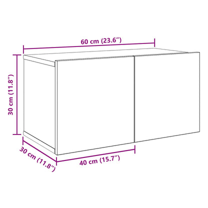 vidaXL TV Cabinet Set 10 pcs 180 x 30 x 30 cm Black Oak