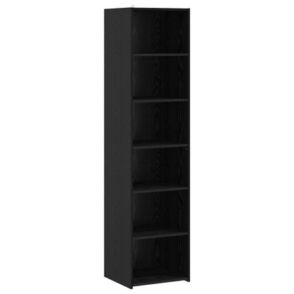 vidaXL Sideboard Black Oak 45 x 41 x 185 cm Engineered Wood