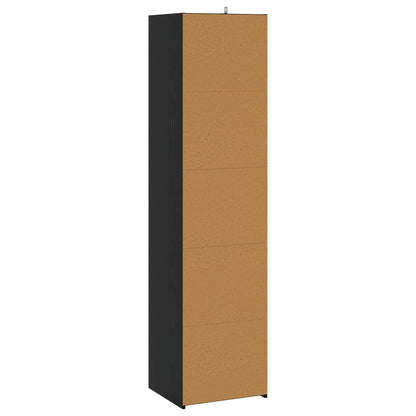 vidaXL Sideboard Black Oak 45 x 41 x 185 cm Engineered Wood