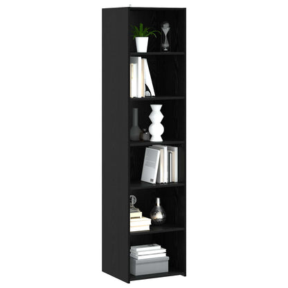 vidaXL Sideboard Black Oak 45 x 41 x 185 cm Engineered Wood