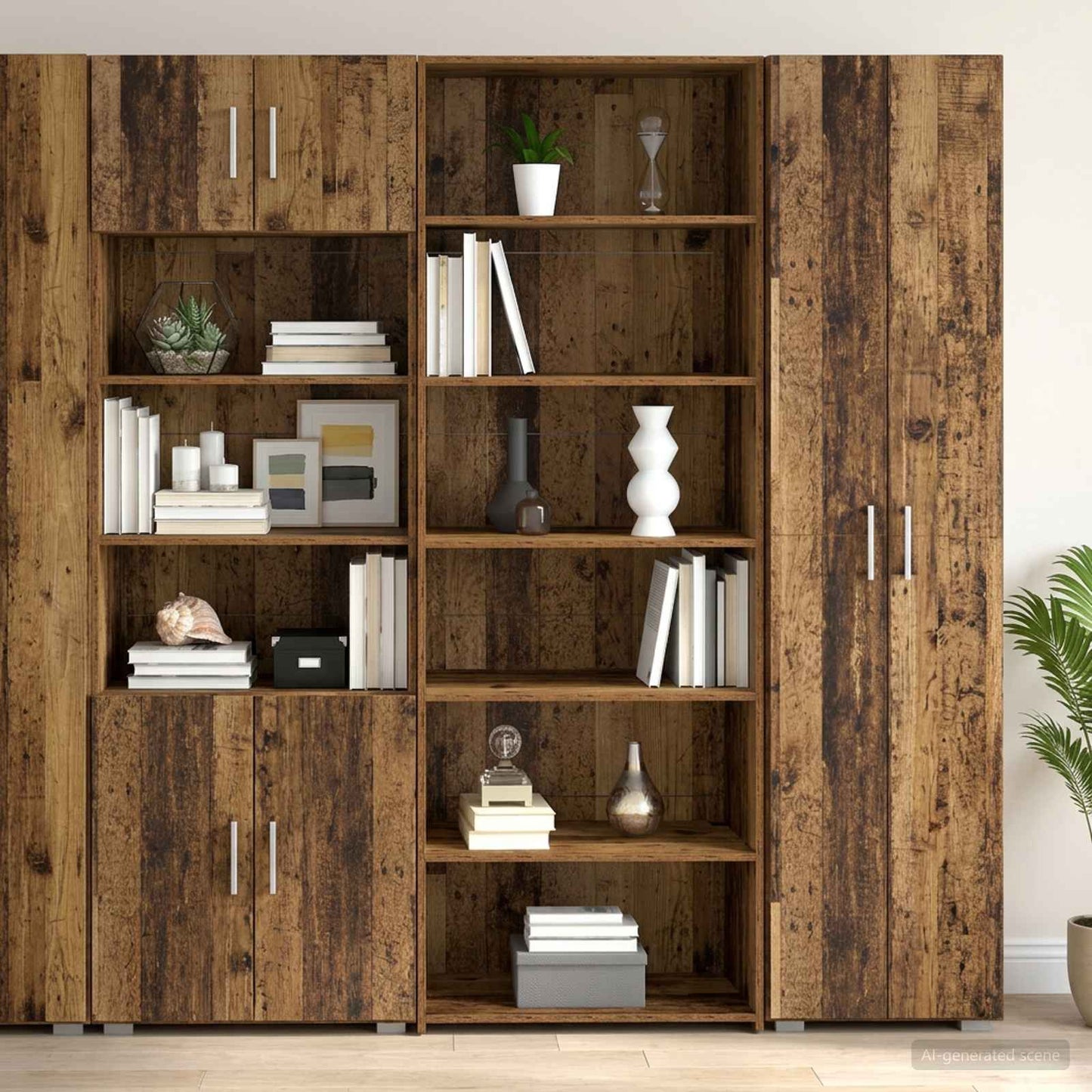 vidaXL Sideboard Oak Wood 70 x 41 x 185 cm Engineered Wood