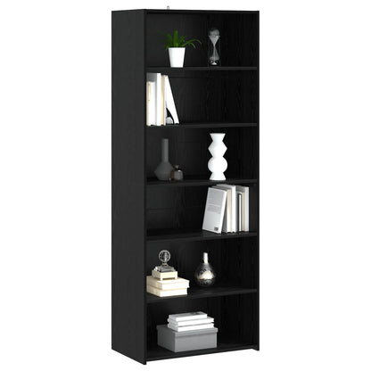 vidaXL Sideboard Black Oak 70 x 41 x 185 cm Engineered Wood