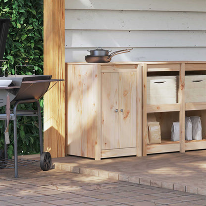vidaXL Outdoor Kitchen Cabinet MEPPEL Natural Douglas 55 x 55 x 92 cm