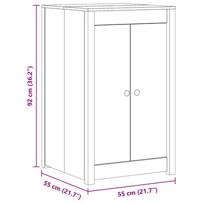vidaXL Outdoor Kitchen Cabinet MEPPEL Natural Douglas 55 x 55 x 92 cm