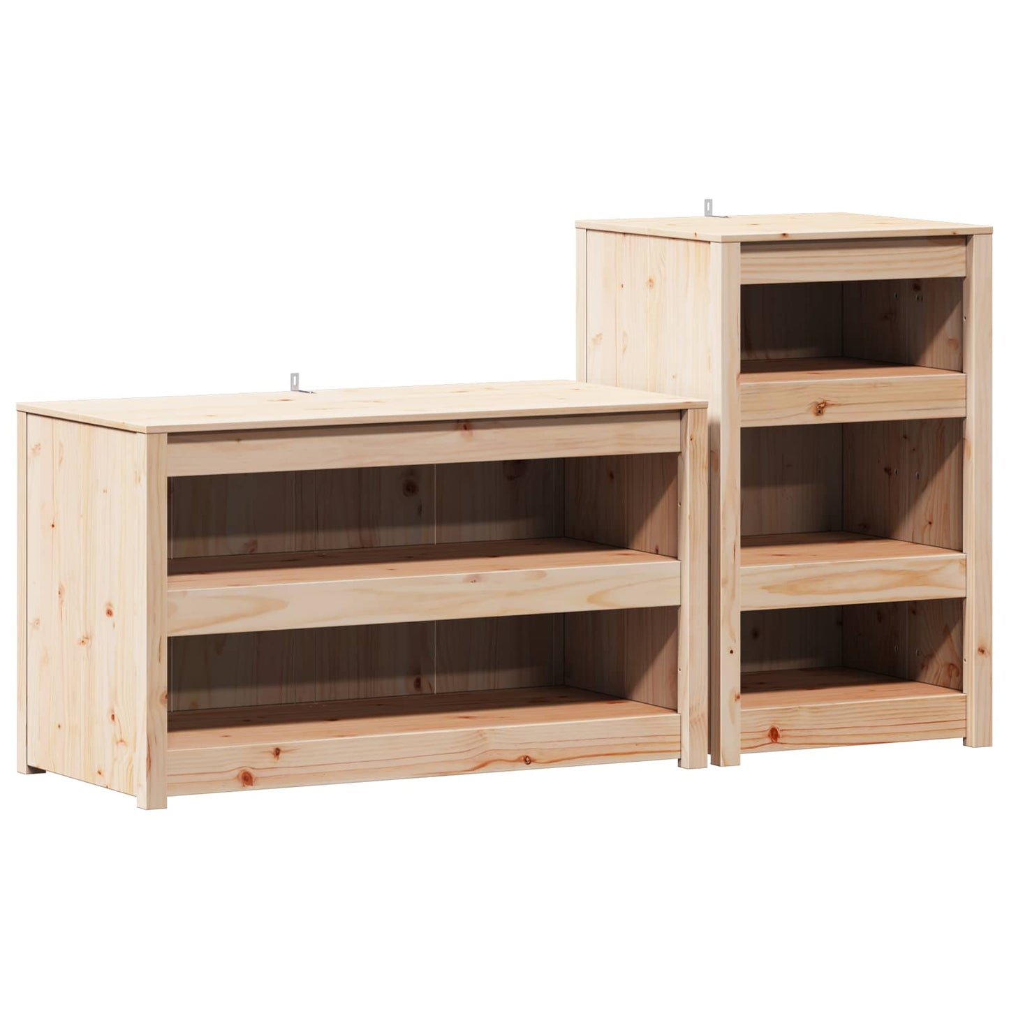 vidaXL Outdoor Kitchen Cabinet MEPPEL 2 pcs Natural Douglas