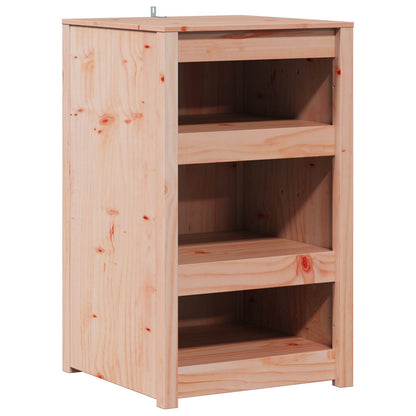 vidaXL Outdoor Kitchen Cabinet MEPPEL 2 pcs White Solid Pine Wood