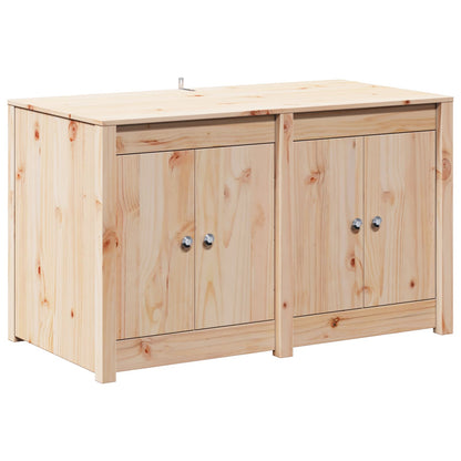 vidaXL Outdoor Kitchen Cabinet MEPPEL 3 pcs Natural Douglas