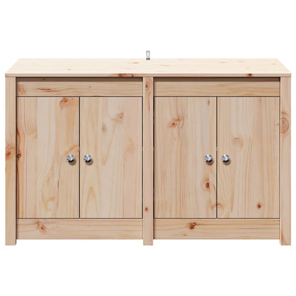 vidaXL Outdoor Kitchen Cabinet MEPPEL 3 pcs Natural Douglas
