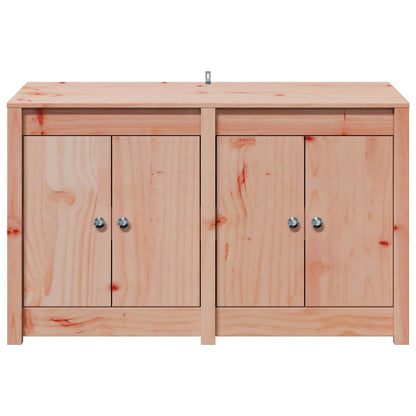 vidaXL Outdoor Kitchen Cabinet MEPPEL 3 pcs White Solid Pine Wood