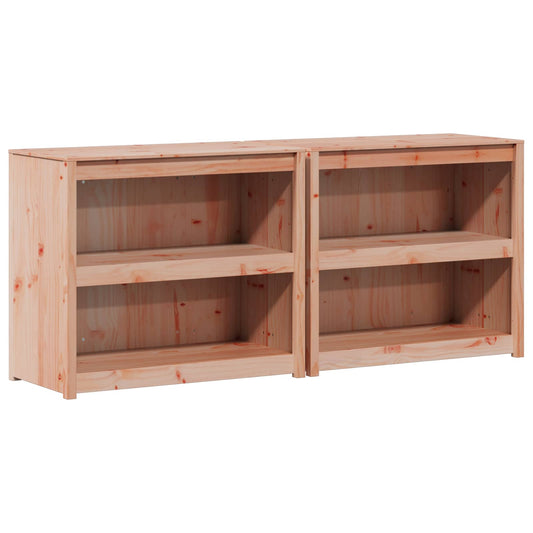 vidaXL Outdoor Kitchen Cabinet MEPPEL 2 pcs Natural Douglas