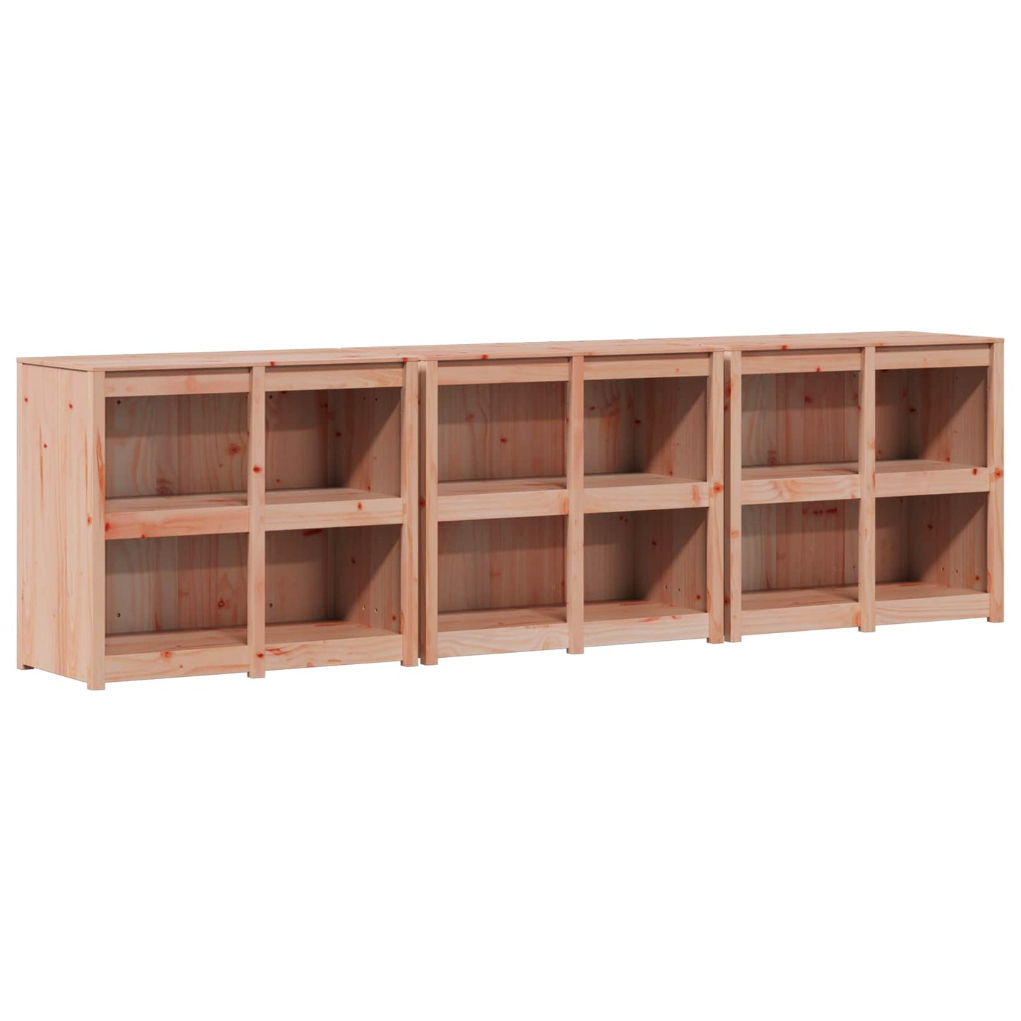 vidaXL Outdoor Kitchen Cabinet MEPPEL 3 pcs Natural Douglas