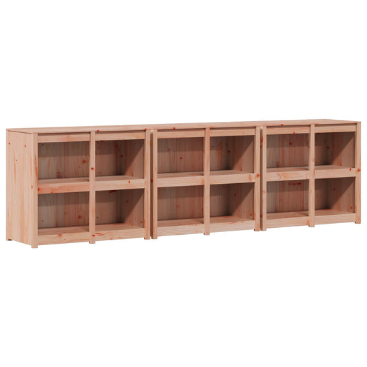 vidaXL Outdoor Kitchen Cabinet MEPPEL 3 pcs Natural Douglas