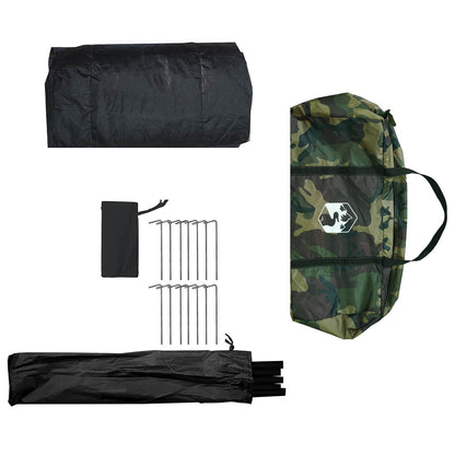 vidaXL Fishing Tent Quick Release -Person 5-Person Light Camouflage
