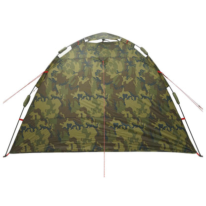 vidaXL Fishing Tent Quick Release 4-Person Light Camouflage