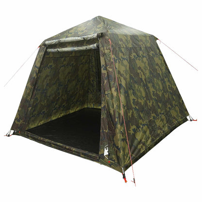 vidaXL Fishing Tent Quick Release -Person 4-Person Light Camouflage