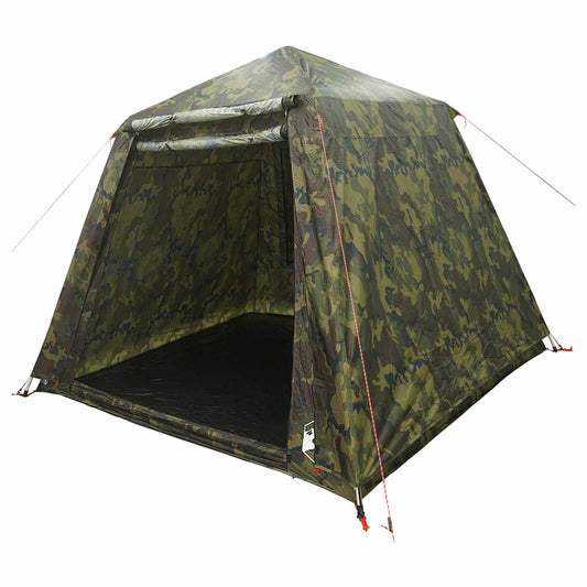 vidaXL Fishing Tent Quick Release 4-Person Light Camouflage