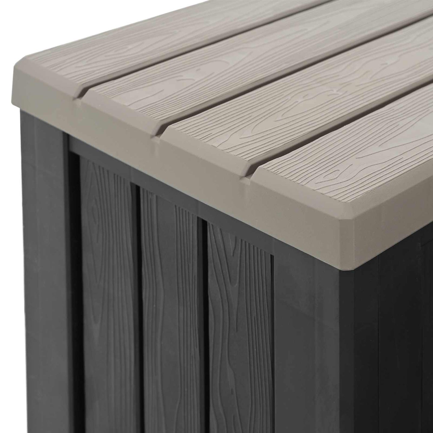 vidaXL Hot Tub Step with Storage 2-Step Brown and Grey 93 x 57 x 35 cm