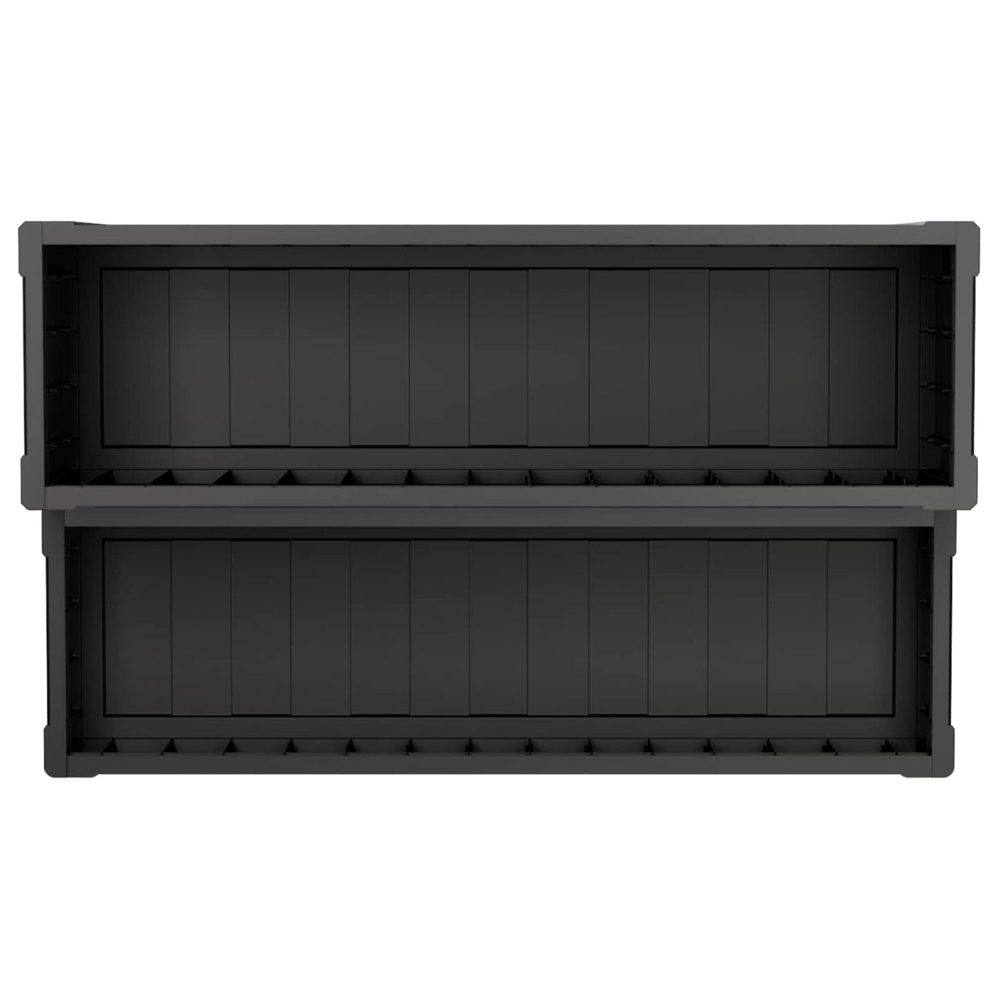 vidaXL Hot Tub Step with Storage 2-Step Black 93 x 57 x 35 cm PP