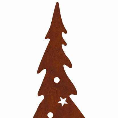 vidaXL Garden Stake 20 x 6 cm Weathering Steel Rusty