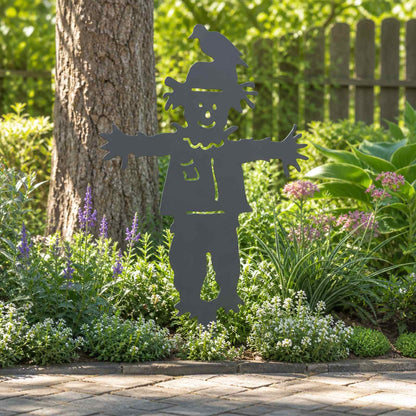 vidaXL Garden Stake 75.5 x 44 cm Steel Anthracite