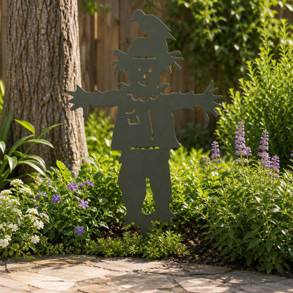 vidaXL Garden Stake 75.5 x 44 cm Steel Olive Green