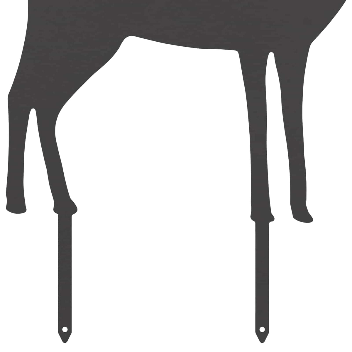 vidaXL Garden Stake 46 x 30 cm Steel Black