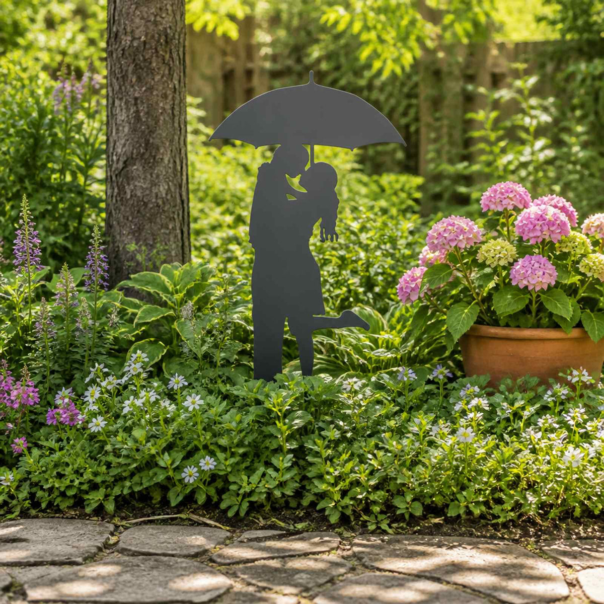 vidaXL Garden Stake 50 x 24.5 cm Steel Anthracite