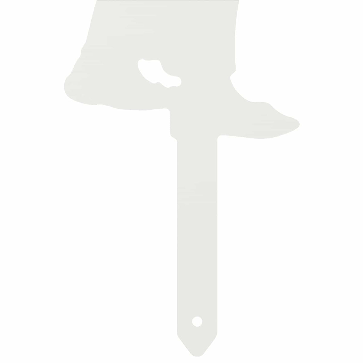 vidaXL Garden Stake 38 x 15 cm Steel White