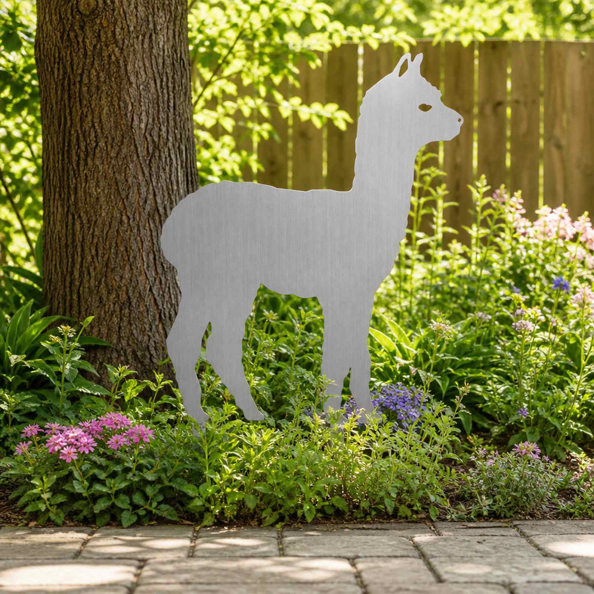 vidaXL Garden Stake 47.5 x 32 cm Galvanised Steel Silver