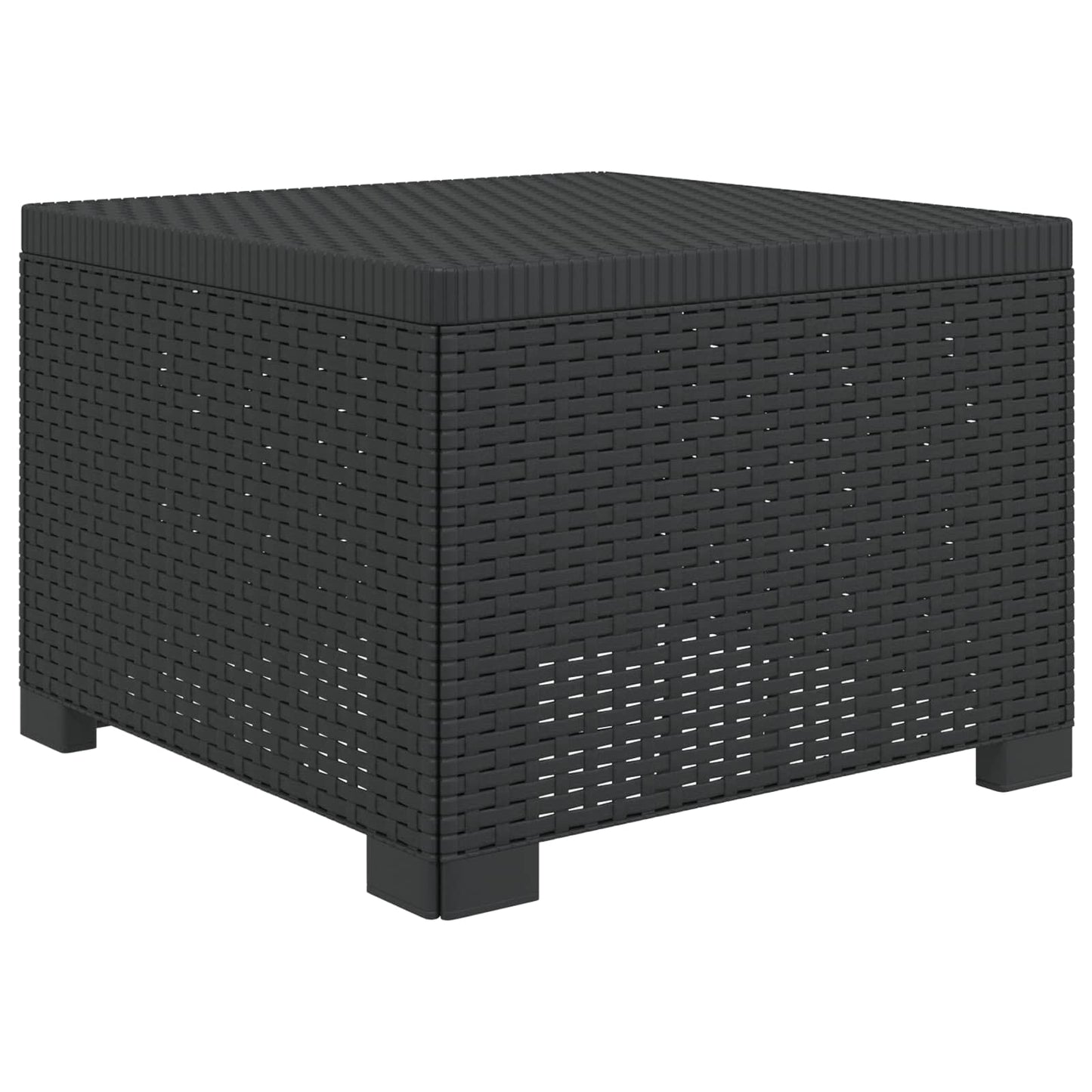 vidaXL 4-Seater Garden Sofa Rattan Look PP Anthracite