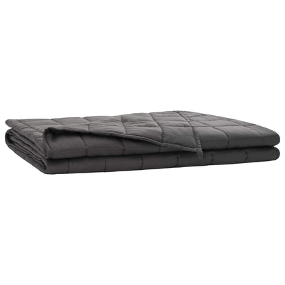 vidaXL Weighted Blanket Anthracite 122 x 183 cm 9 kg 100% Cotton 205T