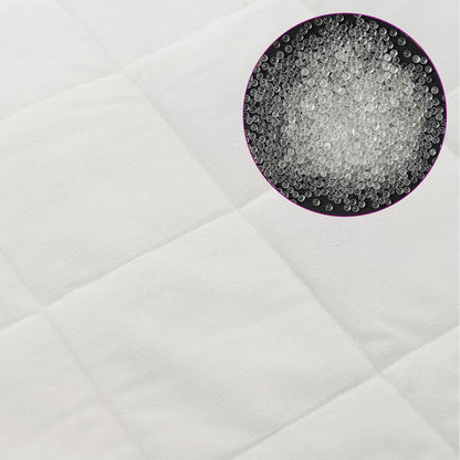 vidaXL Weighted Blanket White 140 x 200 cm 6 kg 100% Cotton 205T