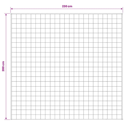 vidaXL Weighted Blanket White 200 x 230 cm 9 kg 100% Cotton 205T
