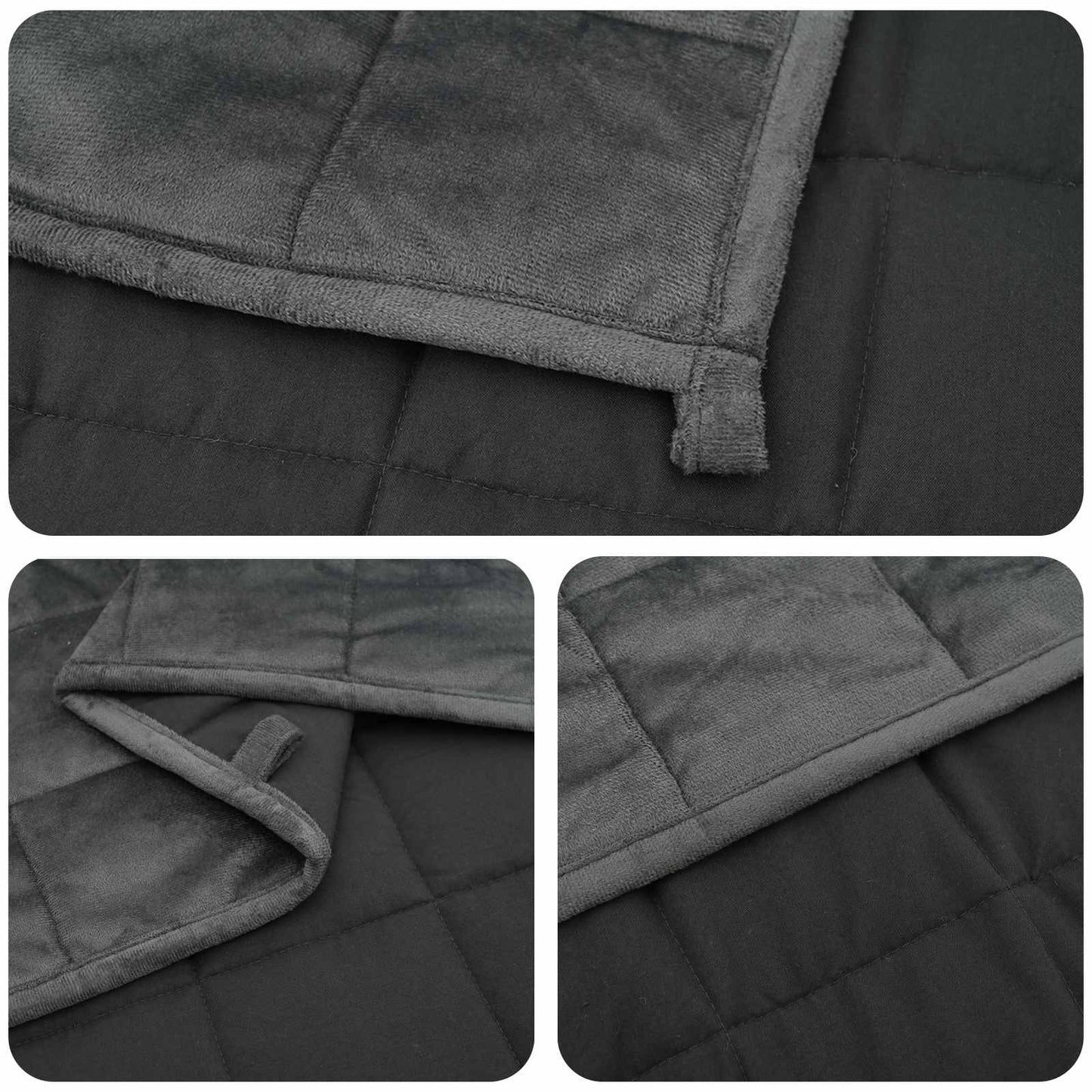vidaXL Weighted Blanket Anthracite 152 x 203 cm 7 kg 100% Cotton 205T