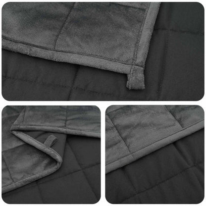 vidaXL Weighted Blanket Anthracite 200 x 220 cm 9 kg 100% Cotton 205T