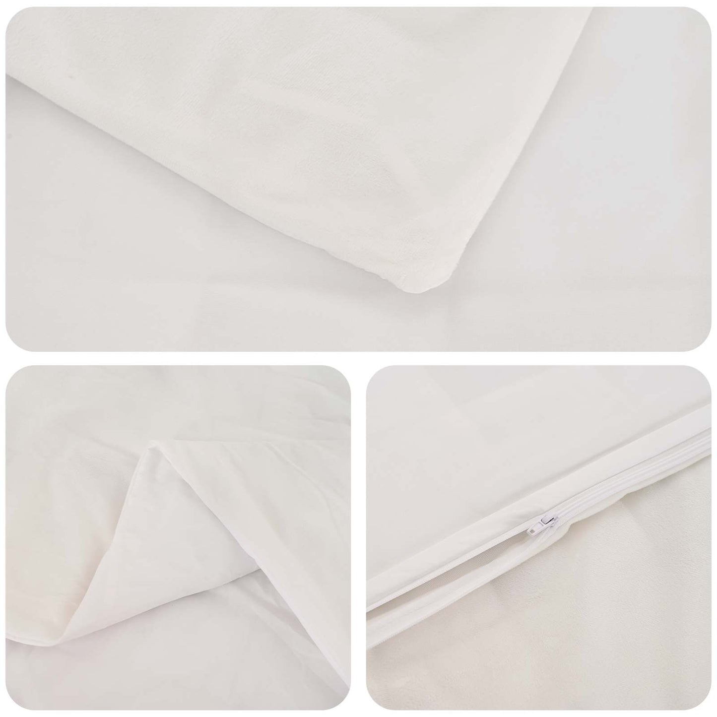 vidaXL Weighted Blanket White 140 x 200 cm 6 kg 100% Cotton 205T
